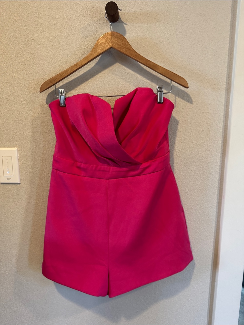 DO+BE Fuchsia Strapless Sweetheart Romper